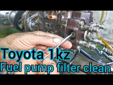 1kz fuel pump filter clean