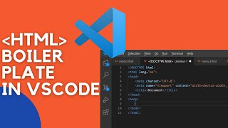 How to get HTML boiler plate in VS Code