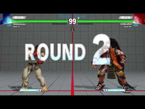 DAIGO UMEHARA Vs HITBOXONE (Rank 481 Necalli) SFV Ranked Matches Jan 24 2017