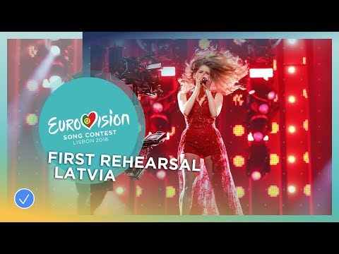 Laura Rizzotto - Funny Girl - First Rehearsal - Latvia - Eurovision 2018