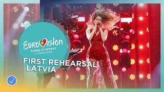 Laura Rizzotto - Funny Girl - First Rehearsal - Latvia - Eurovision 2018