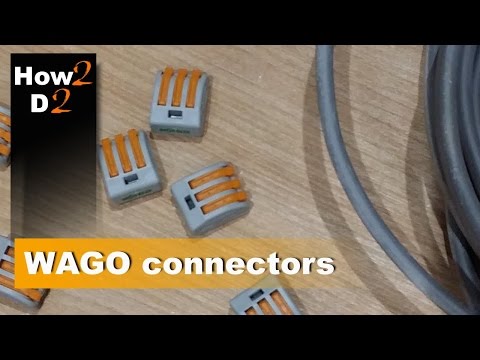 Wago lever connectors . How to connect electrical cables