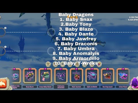 ALL BABY DRAGONS UNLOCKED! Hungry Dragon