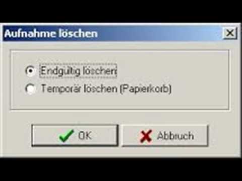 Nicolas Stage, Diiims - Aufnahme löschen