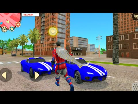 Rope Hero Vice Town video - Secret Places #59 | loot sports cars | Best Android Gameplay FHD