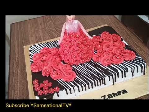 Doll Cake | Rectangle Cake | Baking |Decorating |8 Pound |Samia Rasheed |Pakistan