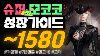 슈퍼 모코코 성장 가이드 / 1580까지 성장가이드