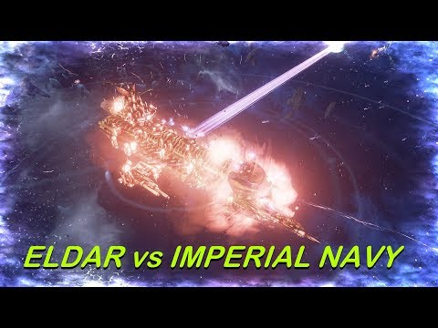 Eldar vs Imperial Navy! Rank 74, Heroic Difficulty, 1500 Points - Battlefleet Gothic Armada