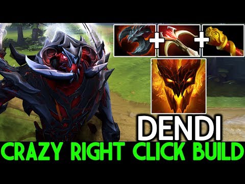 DENDI [Shadow Fiend] Crazy Items Build Right Click Destroy Pub Game 7.23 Dota 2