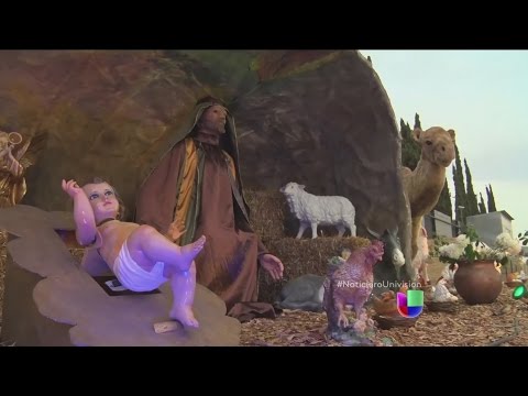 In the world's largest nativity scene, non-human figures do move.