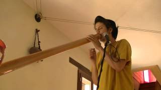 Carlo Cattano Didgeridoo Impro Session in Malleval (France)