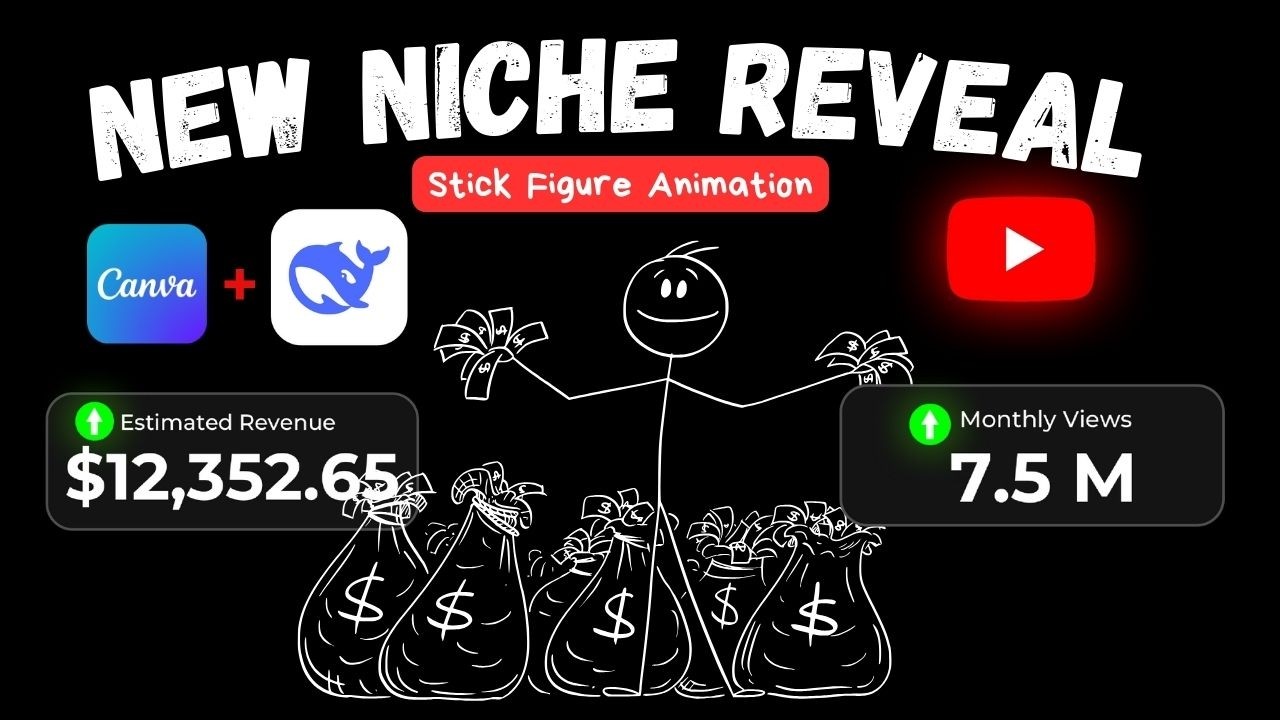 How to Make VIRAL Stick Figure Animation for YouTube Faceless channel( $200/Day)