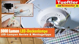 Richtig helle 5000 Lumen LED-Deckenlampe Joel - Tüftler DIY