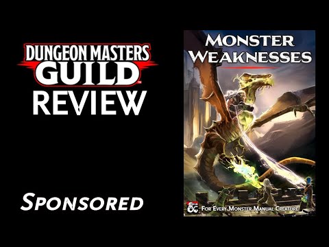 DMs Guild Review - Monster Weaknesses [Sponsored]