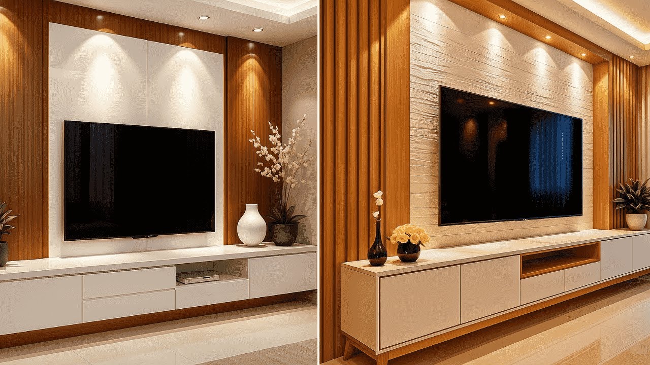 Top 100 Trending Living Room TV Unit Designs & Wall Decor 2025 | TV Wall Cabinets & Home Inspiration