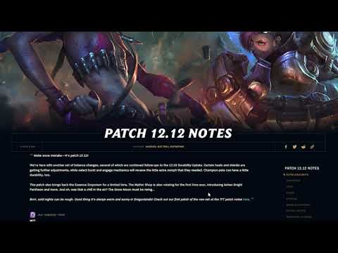 Patch 12.12 Brief Review