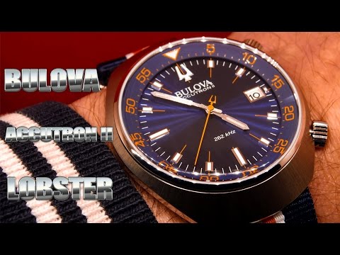 Bulova Accutron II Lobster 96B232 UHF 262 kHz Sweeping Second Hand Demonstration