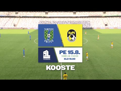 KOOSTE: Tampere United – KuPS Akatemia / Ykkönen / 15.8.2025 / Tammelan Stadion
