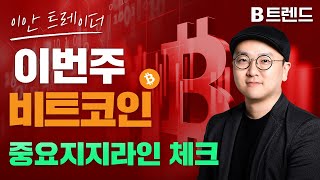 이번주 비트코인 중요지지라인 체크 !!| 비트코인 정규방송 | 비트코인 투자 |