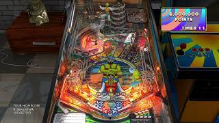 RECORD 123.6 million SINGLE BALL Cine Star Deluxe Zaccaria Pinball retro arcade games