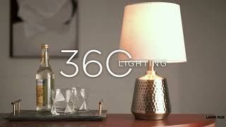 Watch A Video About the Argus Textured Brass Table Lamp