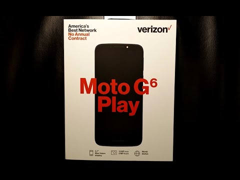 Verizon Prepaid Moto G6 Play Unboxing + Activation Setup