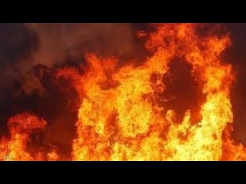 Brush fire in Angeles National Forest