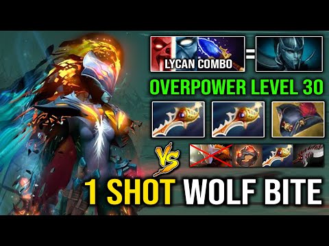 BRUTAL LEVEL 30 WOLF BITE PA Instant 1 Shot Overpower Crit 116K DMG vs Godlike Juggernaut Dota 2
