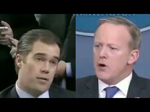 Press Secretary Sean Spicer Aggressive On NBC Reporter While Press Briefing 3/13/17.