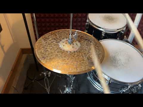 Alla Turca Hakan Fidan Master 14" Hi Hats T-878g B-1096g w/ video demo of actual cymbal for sale image 2