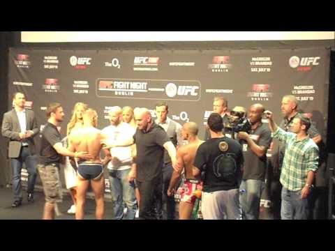 UFC Fight Night 46 Dublin Conor McGregor vs Diego Brandao Weigh ins