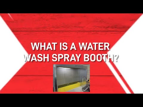What is a Water Wash Spray Booth in a Paint Shop?