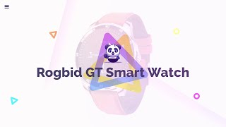 Rogbid GT Smart Watch (Black/Brown)