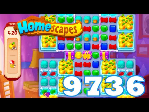 Homescapes Level 9736 HD 3 - match puzzle game | Gameplay Walkthrough | android | GameGo Game | IOS