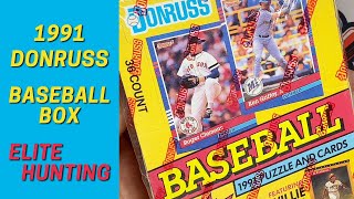 1991 Donruss Series 1 Baseball Box Opening
