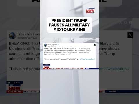 Video | President Trump orders a pause to all US aid to Ukraine following clash with Zelenskyy