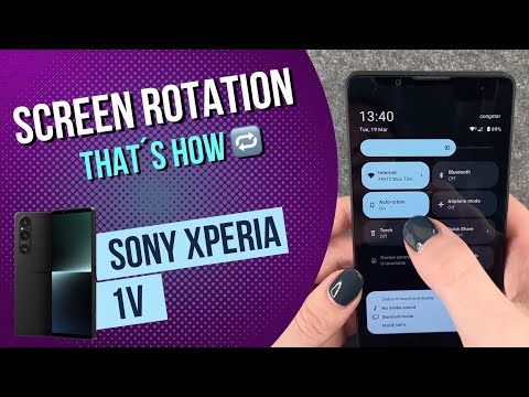 enable screen rotation sony xperia 1v