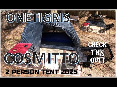 Cosmitto 2 Tent Unboxing 2025 Review, Onetigris Summer Tent Option Beach Camping Gear