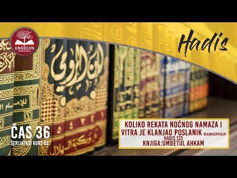 Koliko rekata noćnog namaza i vitra je klanjao Poslanik صلى الله عليه وسلم (Hadis 123) | Čas 36 |