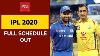 IPL 2020 Schedule Released: Mumbai Indians To Take On Chennai Super Kings In Opener On September 19