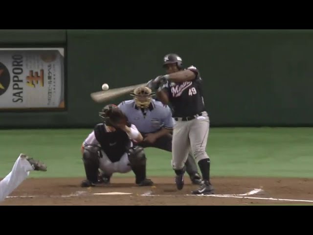 【7回表】帰ってきた至宝の一撃!! マリーンズ・デスパイネの6号ソロで先制!! 2014/8/31 F-M