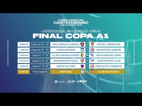 Campeonato Argentino Cadetes Femenino de Hockey Sobre Patines - Jornada Sábado 5 de Abri.