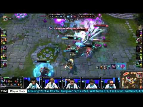 Sounds of the game - comms in Cloud 9 vs SSB epic game 4 nexus rush moment! S4 Worlds 2014