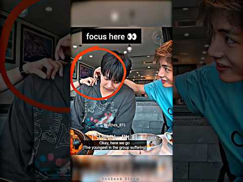 Jealousy is showing 😳‼️ Taehyung doesn't want anyone to touch Jungkook 😆 #shorts #taekook