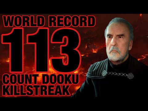 (((OLD WORLD RECORD))) 113 COUNT DOOKU KILLSTREAK/GAMEPLAY STAR WARS BATTLEFRONT 2