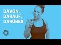 Davon, darauf, darüber auf Deutsch – Learn German with Ida ...