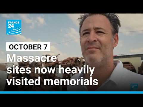 Three years on, October 7 massacre sites in Israel draw visitors seeking to remember