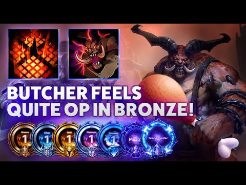 Butcher Furnace Blast - BUTCHER FEELS QUITE OP IN BRONZE - Hardstuck Bronze 5 Adventures 2022