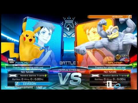Eeveeon vs Skyrasen - Pokken at Portal 6/14/16