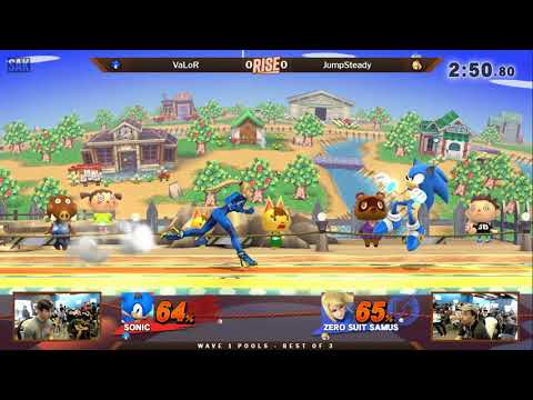 Rise 2018 Wave 1 Pools - VaLoR (Sonic) vs JumpSteady (Zero Suit Samus)